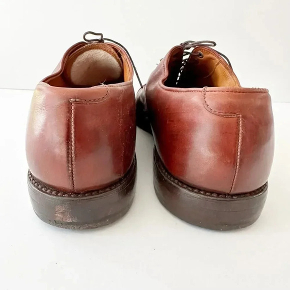 Allen Edmonds Byron Cap Toe Cognac Brown Oxford Dress Shoes‎ Men's 10.5 Classic - Picture 4 of 8